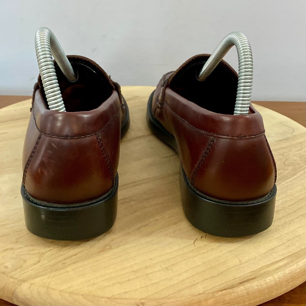 Vintage G.H. Bass Weejuns Katherine II Penny Loafers Burgundy Leather Womens 8.5 - Picture 10 of 13